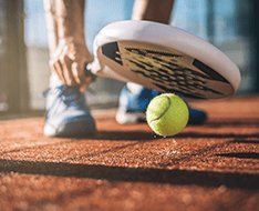 Giocatori di paddle e tennis